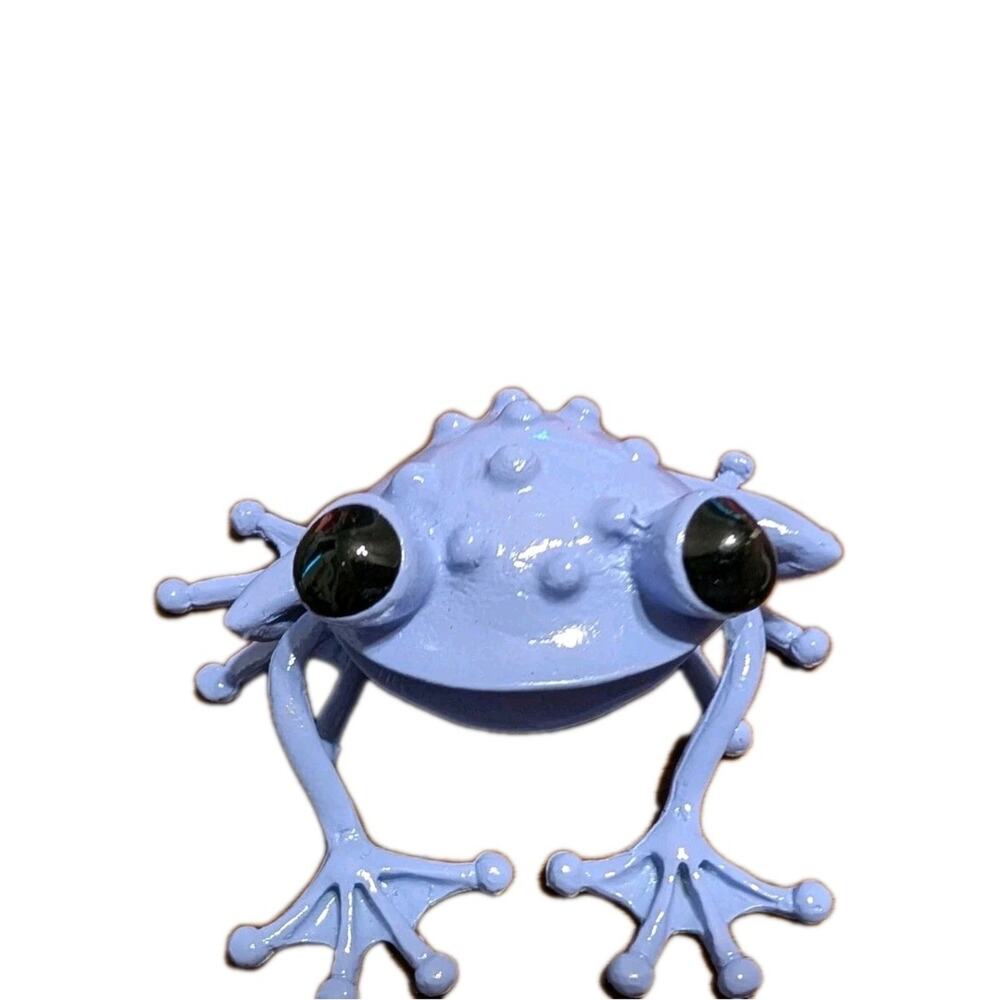 NEW Stepper Pond Purple Smiling Frog - Signed‎ NOS